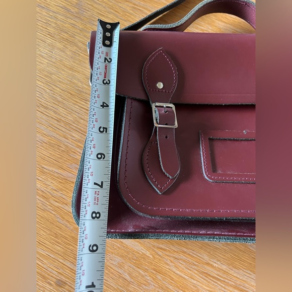 The Cambridge Satchel Company Crossbody Bag Oxblood Made in England - Picture 15 of 16